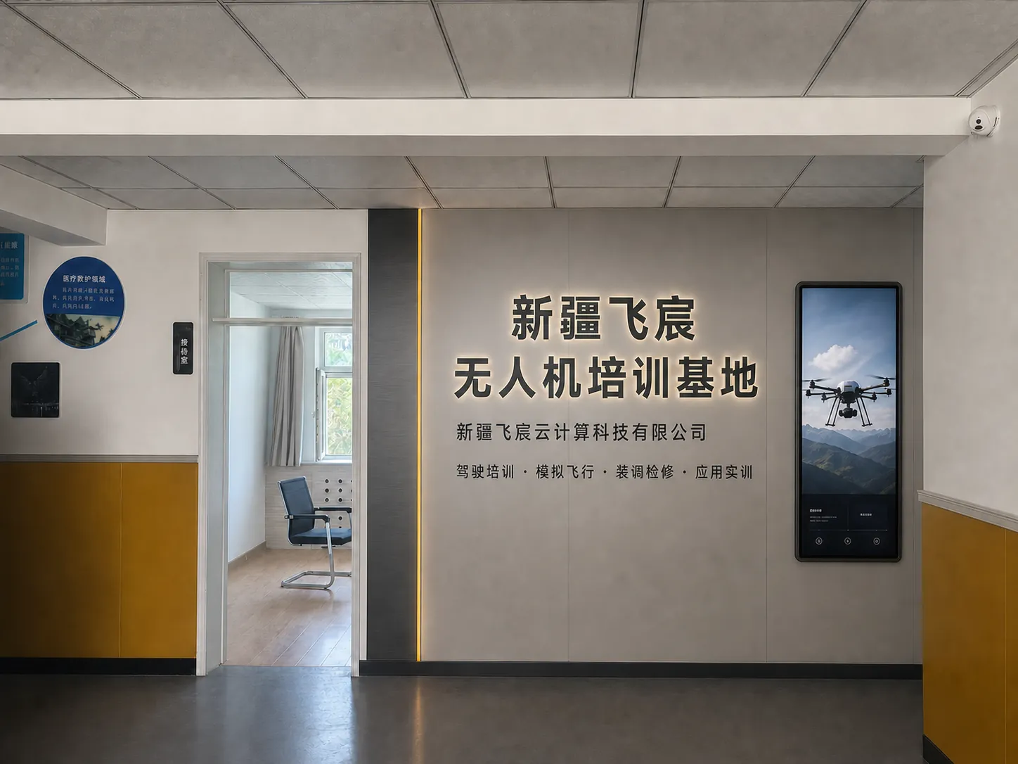 基地入门品牌形象墙升级效果示意